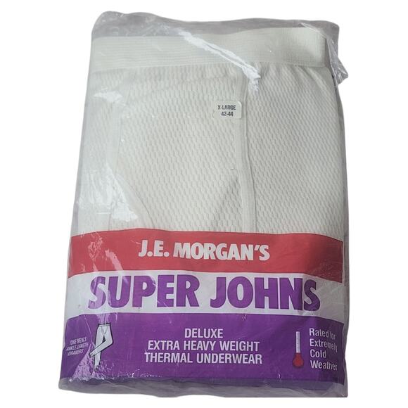 VTG NOS J.E. Morgan Super Long Johns Thermal Underwear XL (42-44) NWT USA - Picture 1 of 4
